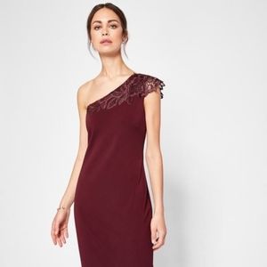 New Ted Baker Jalis one shoulder dress